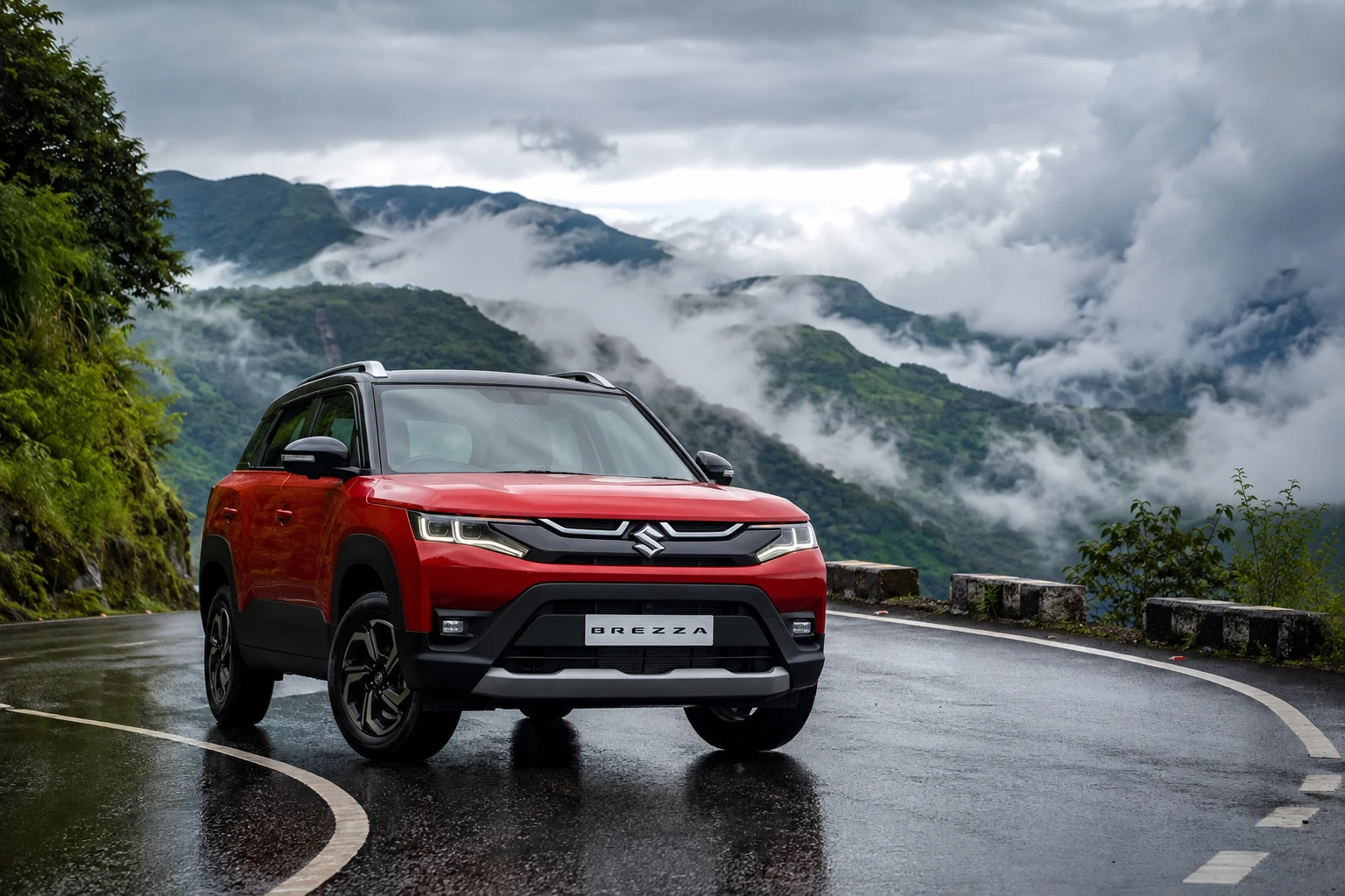 SUV prepared for a long Northeast road